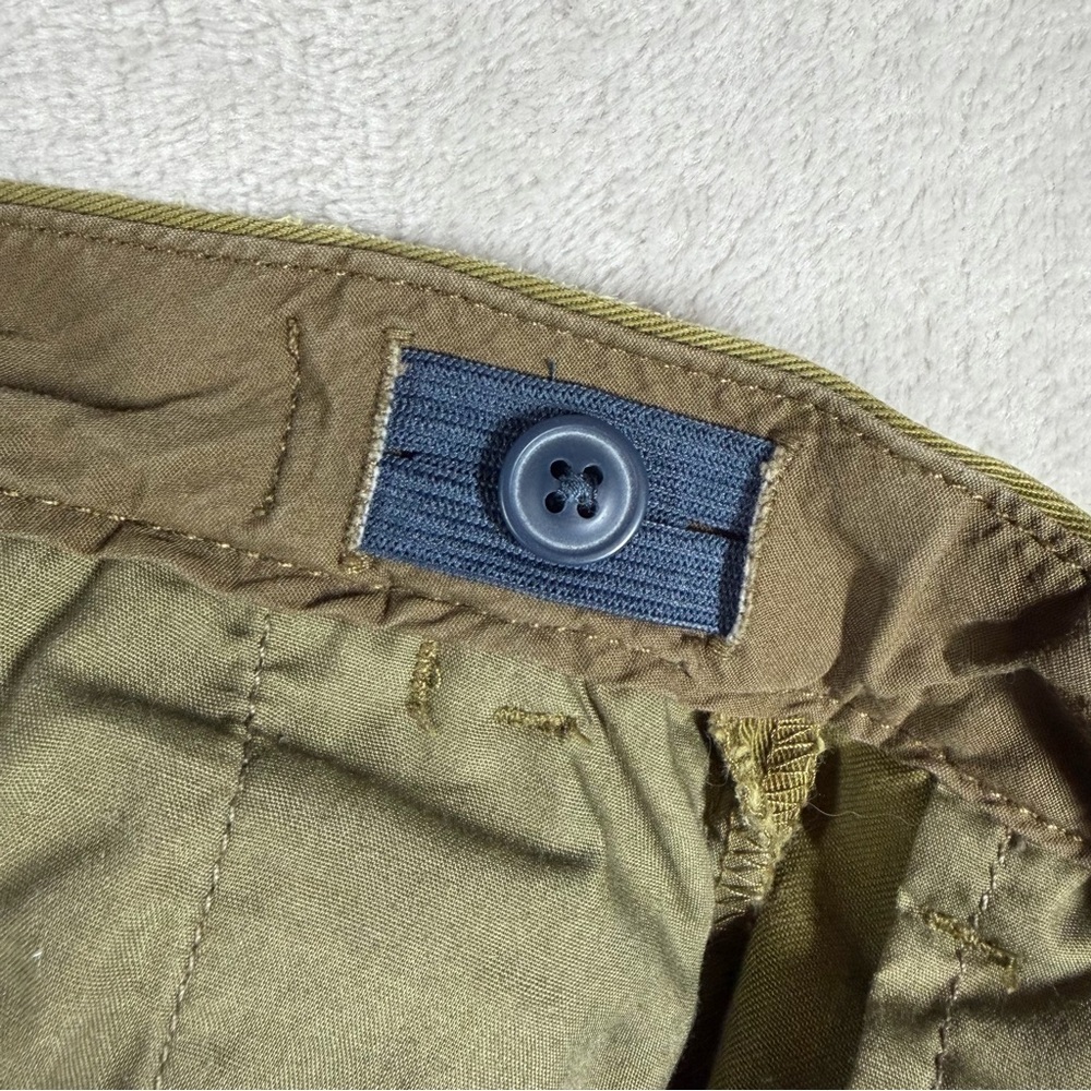 J. Crew Crewcuts Dog Embroidered Pants Size 10 Olive Green Preppy Chino Slim Fit - Picture 6 of 9